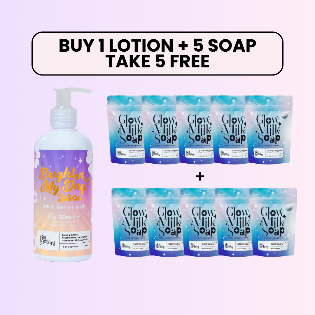 Brighten My Day Lotion, Glow Milk Soap