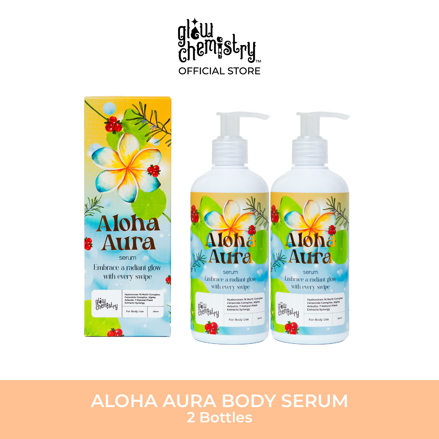 Aloha Aura Body Serum, 2 Bottles