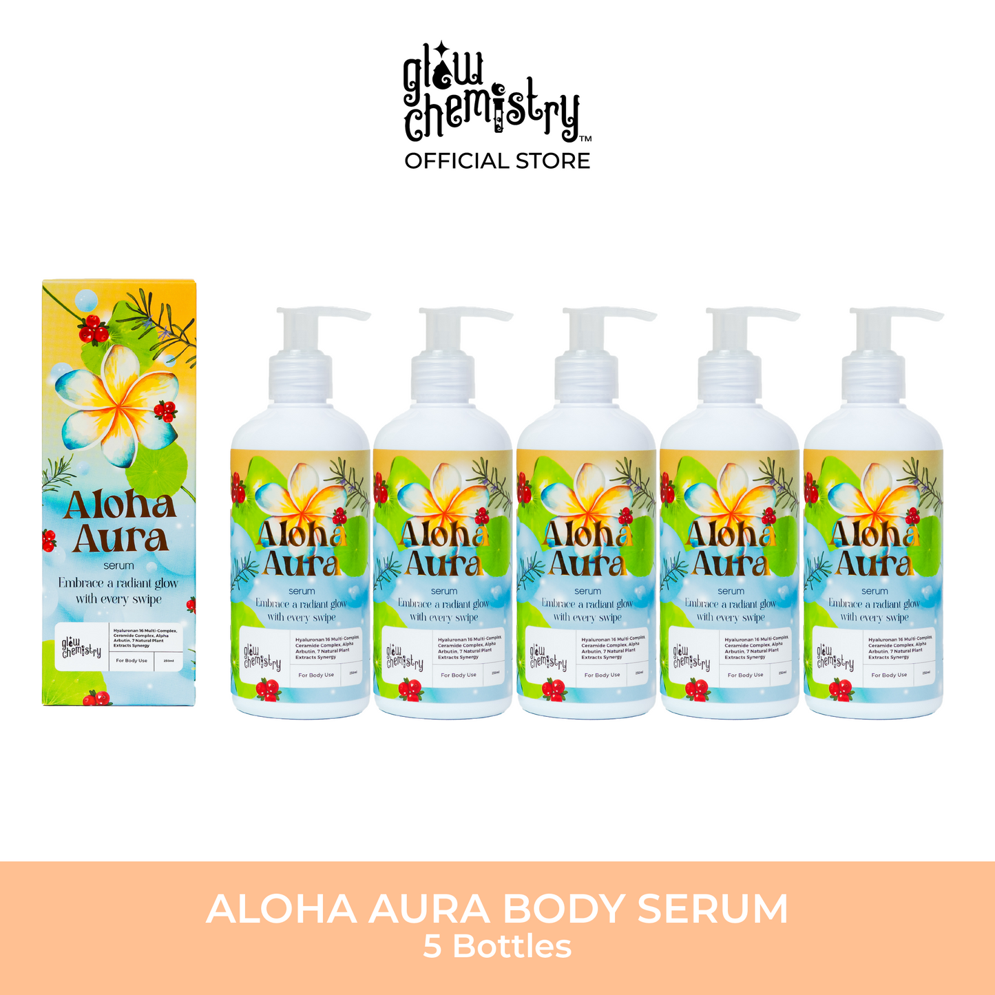 Aloha Aura Body Serum, 5 Bottles