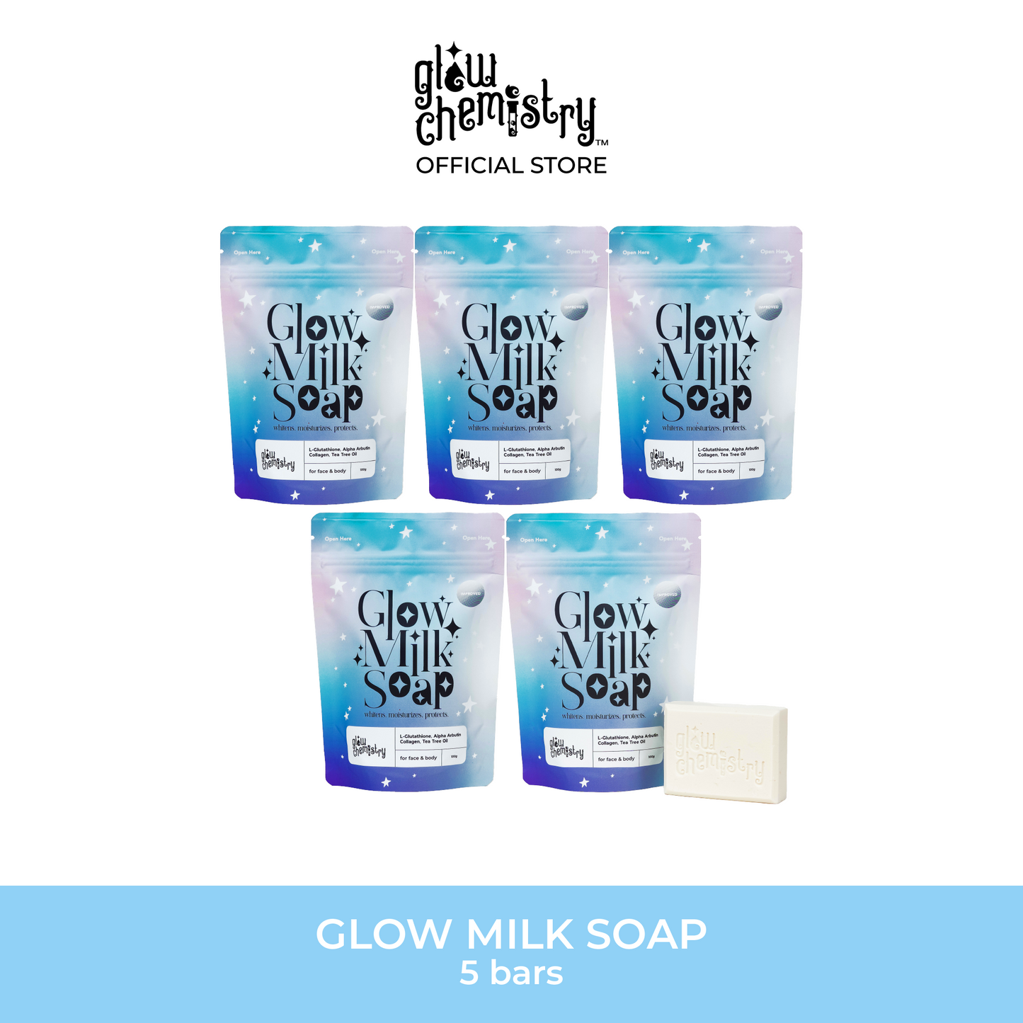 Glow Milk Soap, 5 bars